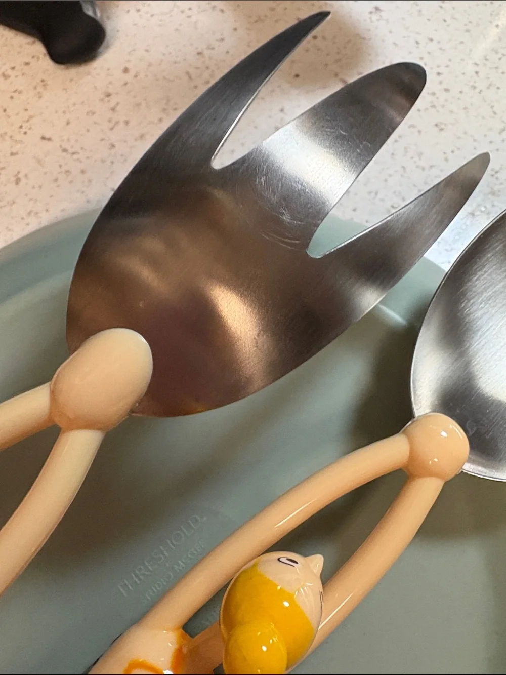 Pylones of Paris - swimmers -Handled Salad Serving set